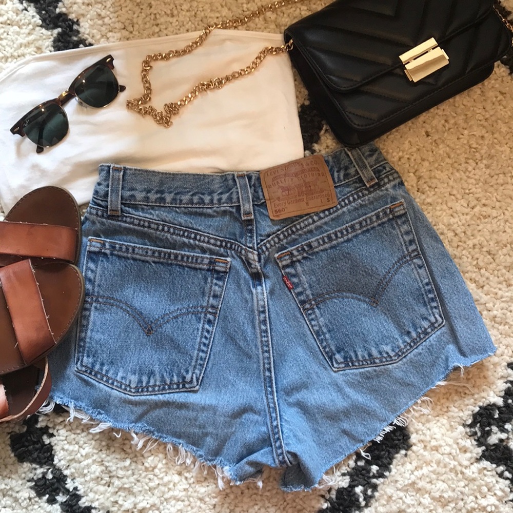 Levi’s Jean high rise jean shorts